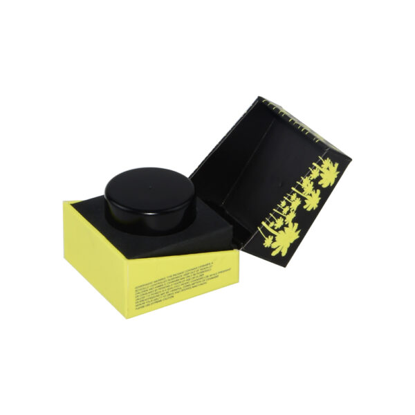 Caja magnética de regalo para envases de concentrados de cannabis con soporte de espuma 05 Envasado de tarros de cristal para concentrados